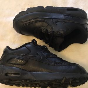 Black Leather Air Max - size 10C